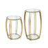Scarlett Gold & Glass Side Table